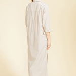 SITANO Cover Up Riga Dress - Tan Stripes