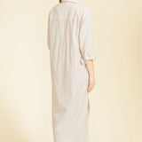 SITANO Cover Up Riga Dress - Tan Stripes