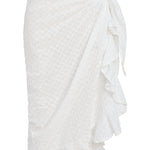SITANO Cover Up One Size / White Siena Sarong