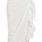 SITANO Cover Up One Size / White Siena Sarong