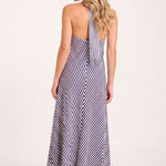 SITANO Dress Amore Halter Dress - Navy/White Stripes