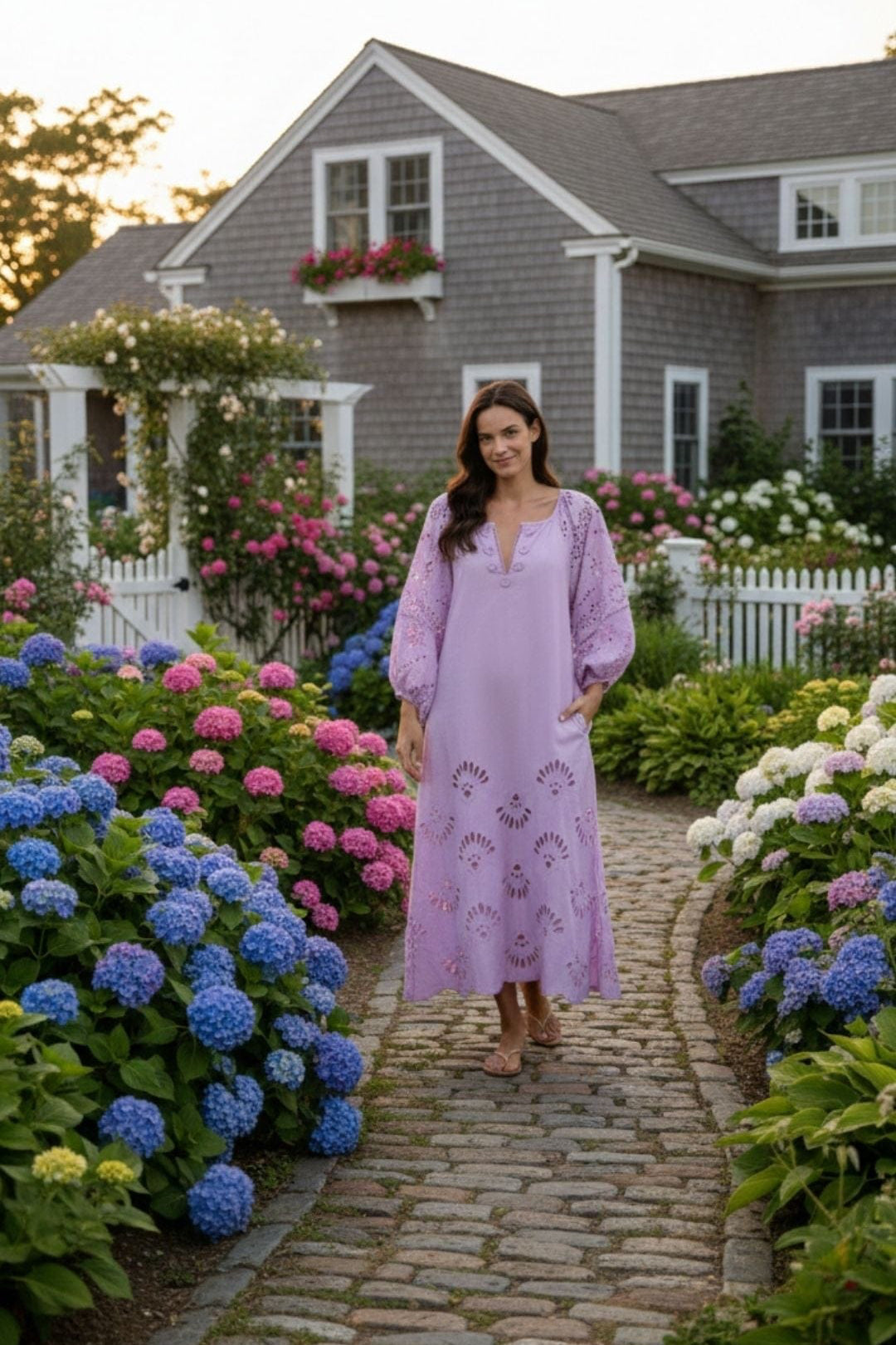 SITANO Dress Donna Maxi Dress - Lavendar