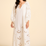 SITANO Dress White / XS/S Donna Maxi Dress - White