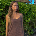 SITANO Dress Figo Tank Dress - Brown