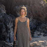 SITANO Dress XS / Black/Cream Crochet Figo Tank Dress