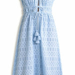 SITANO Dress Fontelina Dress - Lucca Eyelet Light Blue