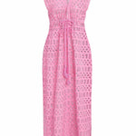 SITANO Dress Fontelina Dress - Lucca Eyelet Light Pink