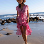 SITANO Dress Fontelina Dress - Lucca Eyelet Light Pink