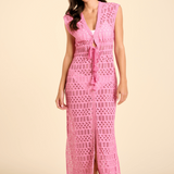 SITANO Dress Fontelina Dress - Lucca Eyelet Light Pink