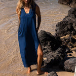 SITANO Dress XS / Navy Grotta Midi Dress - Navy