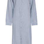 SITANO Dress Lido Midi Shirt Dress - Light Blue Stripes