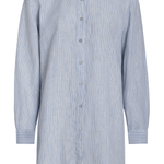 SITANO Dress Lido Shirt Dress - Light Blue Stripes