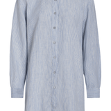 SITANO Dress Lido Shirt Dress - Light Blue Stripes