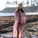 SITANO Dress Positano Maxi Shirt Dress - Light Pink