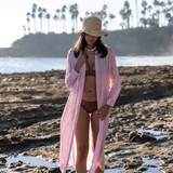 SITANO Dress Positano Maxi Shirt Dress - Light Pink