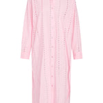 SITANO Dress Positano Maxi Shirt Dress - Light Pink