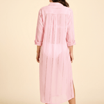 SITANO Dress Positano Maxi Shirt Dress - Light Pink