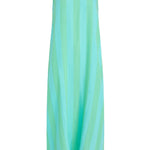 SITANO Dress Positano Midi Tank Dress - Blue/Green Cabana Stripes