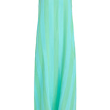 SITANO Dress Positano Midi Tank Dress - Blue/Green Cabana Stripes