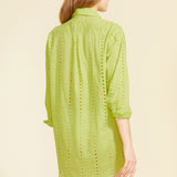 SITANO Dress Positano Shirt Dress - Chartreuse