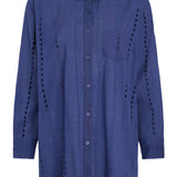 SITANO Dress Positano Shirt Dress - Navy