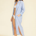 SITANO Dress XS / Light Blue Riga Dress - Blue Stripes