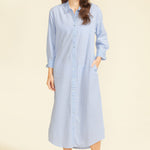 SITANO Dress Riga Dress - Blue Stripes