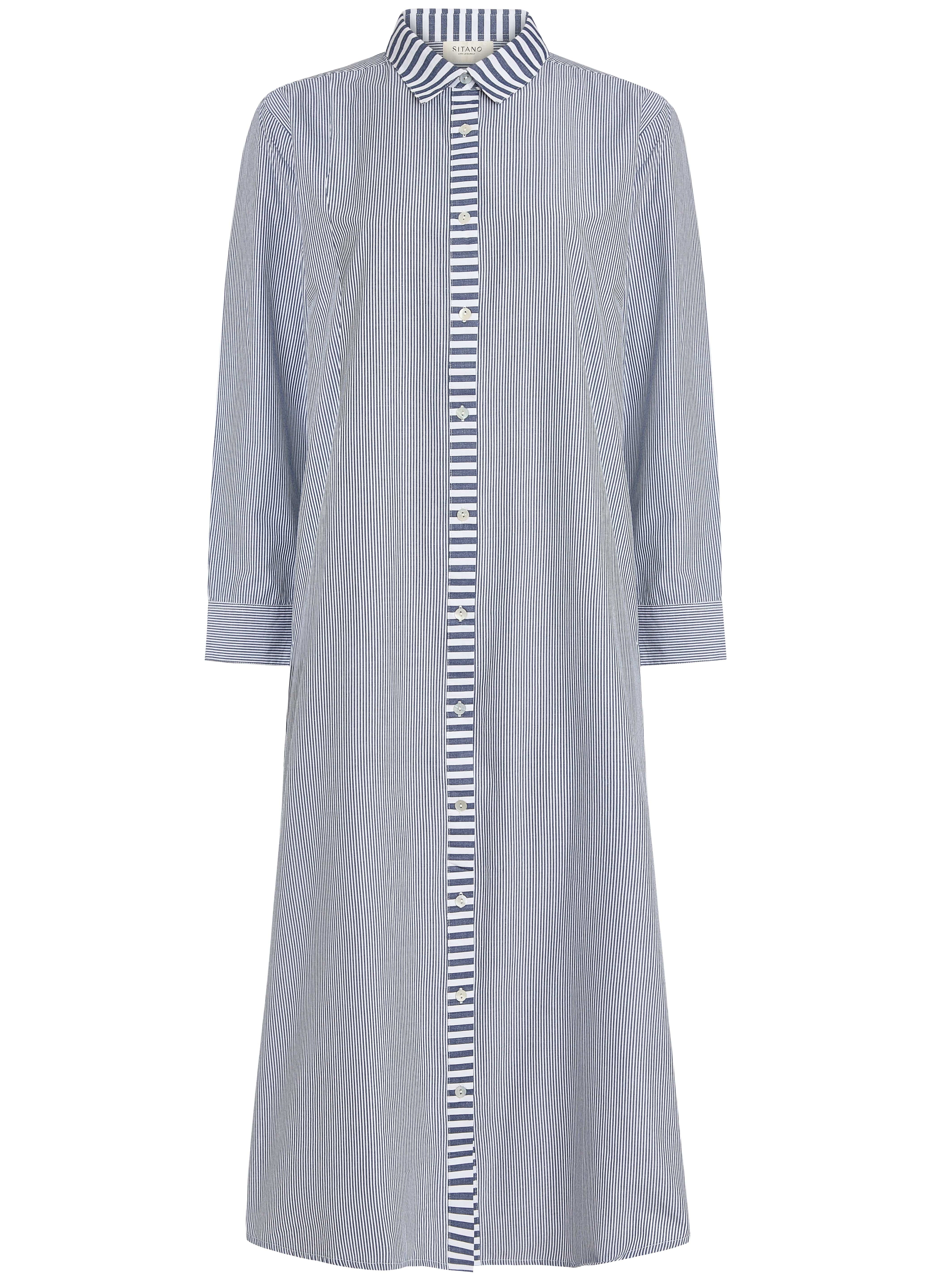 SITANO Dress Riga Dress - Navy Stripes