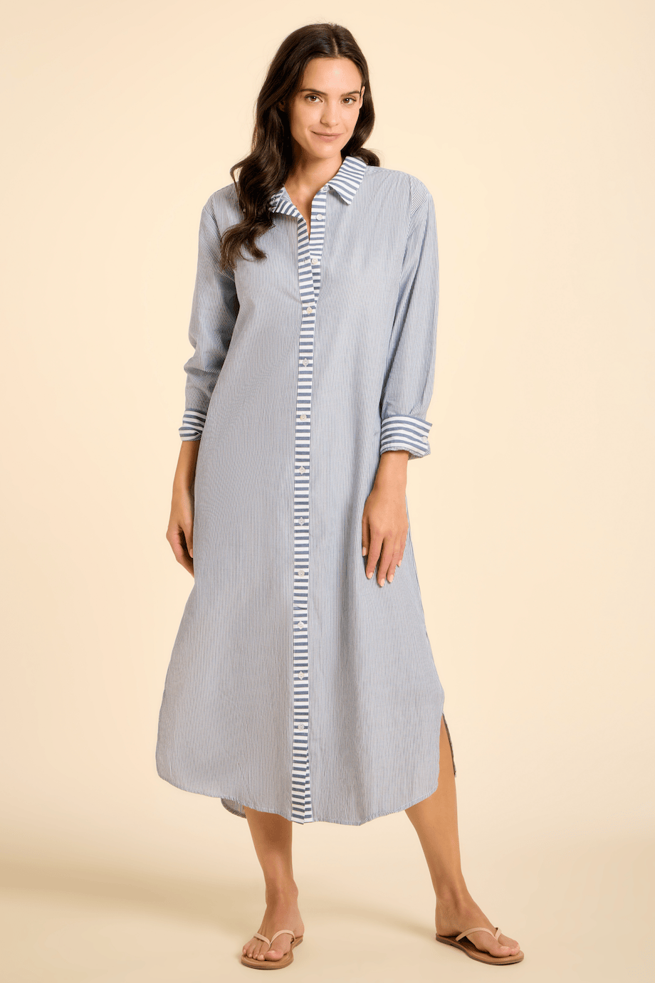SITANO Dress Navy / XS Riga Dress - Navy Stripes