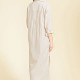 SITANO Dress Riga Dress - Tan Stripes