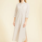 SITANO Dress Riga Dress - Tan Stripes