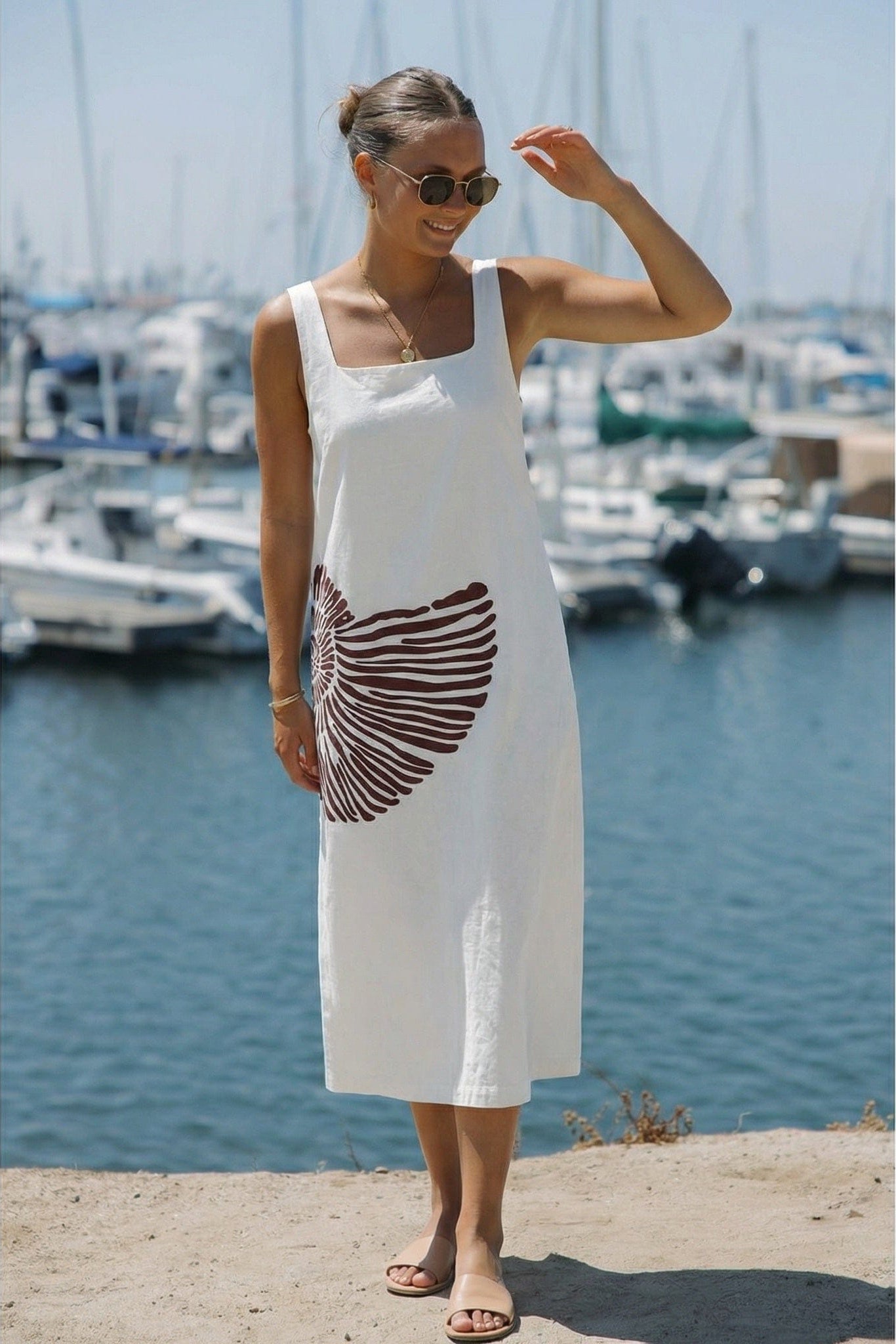 SITANO Dress Shellona Maxi Dress - White
