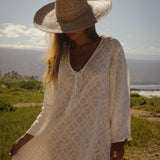 SITANO Dress White / XS Siena Bell Sleeve Dress - White