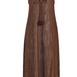 SITANO Dress Sorrento Dress - Aria Crochet in Brown