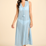 SITANO Dress Light Blue / XS Sorrento Dress - Aria Crochet in Light Blue