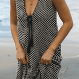 SITANO Dress Sorrento Dress - Black and Cream