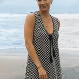 SITANO Dress XS / Black/Cream Sorrento Dress - Black and Cream