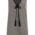 SITANO Dress Black/Cream / XS Sorrento Short Dress - Black and Cream