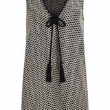 SITANO Dress Black/Cream / XS Sorrento Short Dress - Black and Cream
