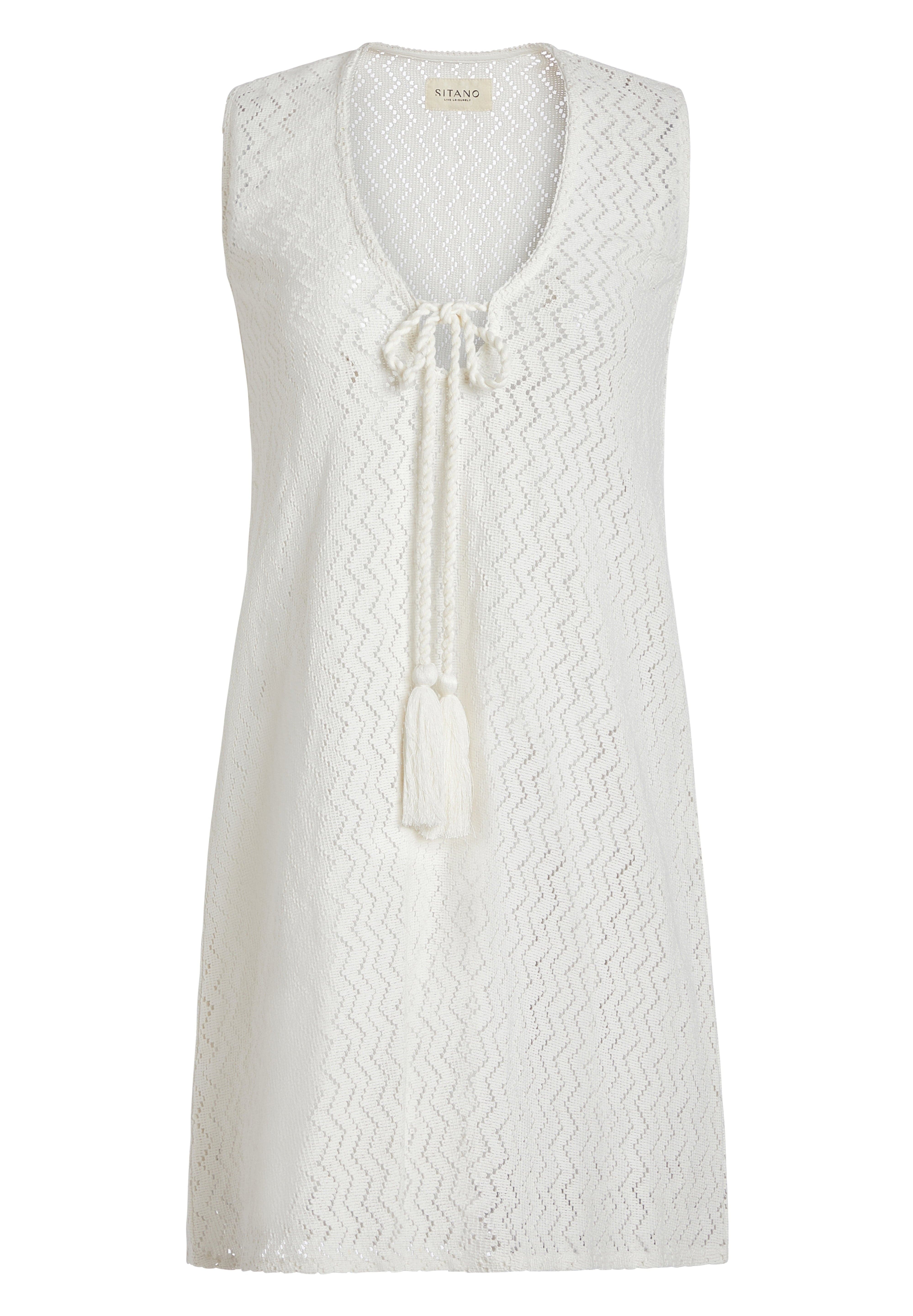 SITANO Dress Sorrento Short Dress - White