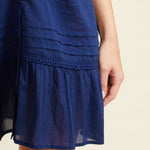 SITANO Dress Verano Dress - Navy Blue