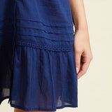 SITANO Dress Verano Dress - Navy Blue