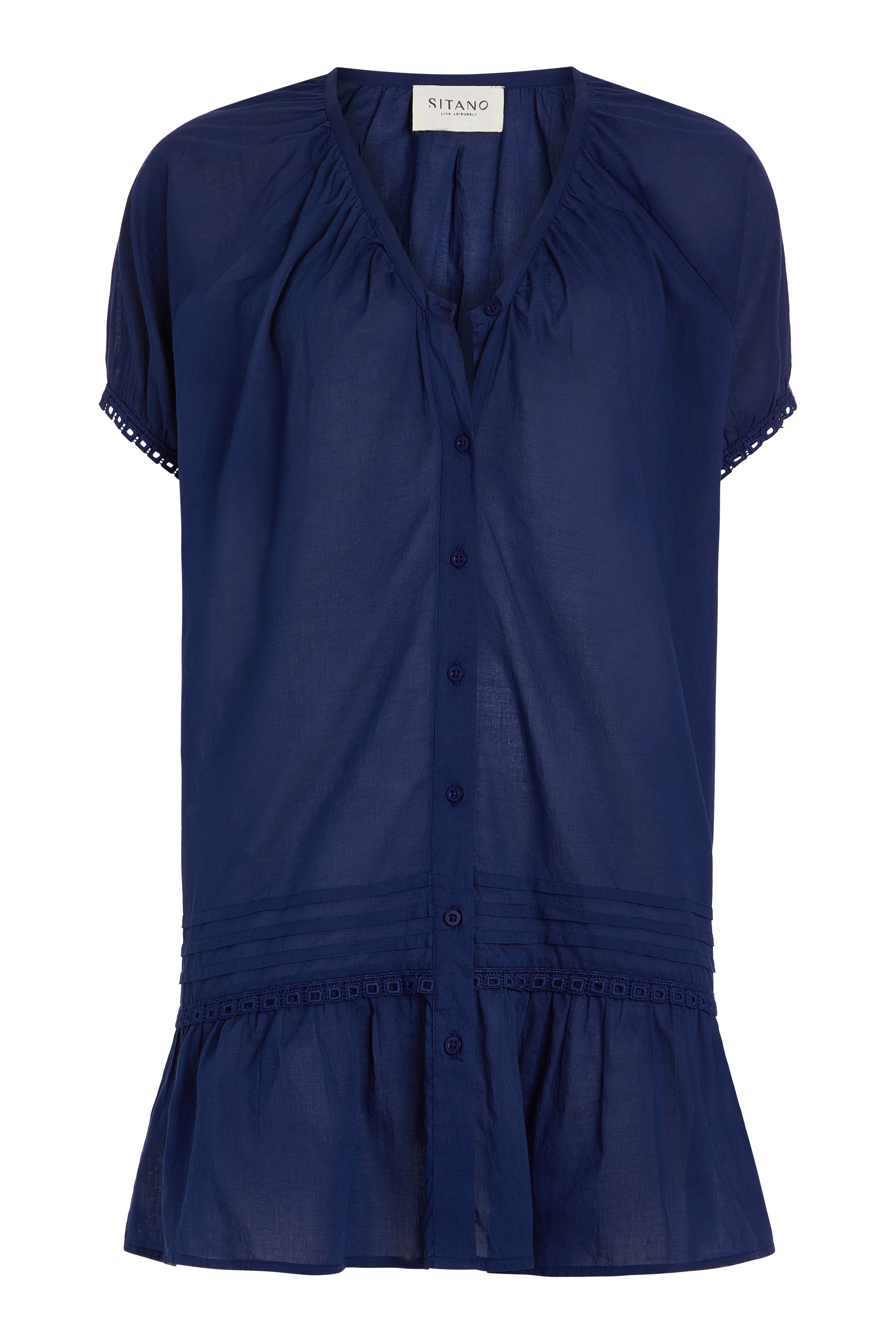 SITANO Dress Verano Dress - Navy Blue