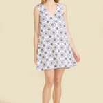 SITANO Dresses Sitano x SimkinStyle Natalia Dress - Blue/Cream