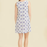 SITANO Dresses Sitano x SimkinStyle Natalia Dress - Blue/Cream