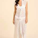 SITANO White / XS Fontelina Dress - Lucca Eyelet White