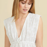 SITANO Starry White Eyelet / XS Ravello Dress - Starry White