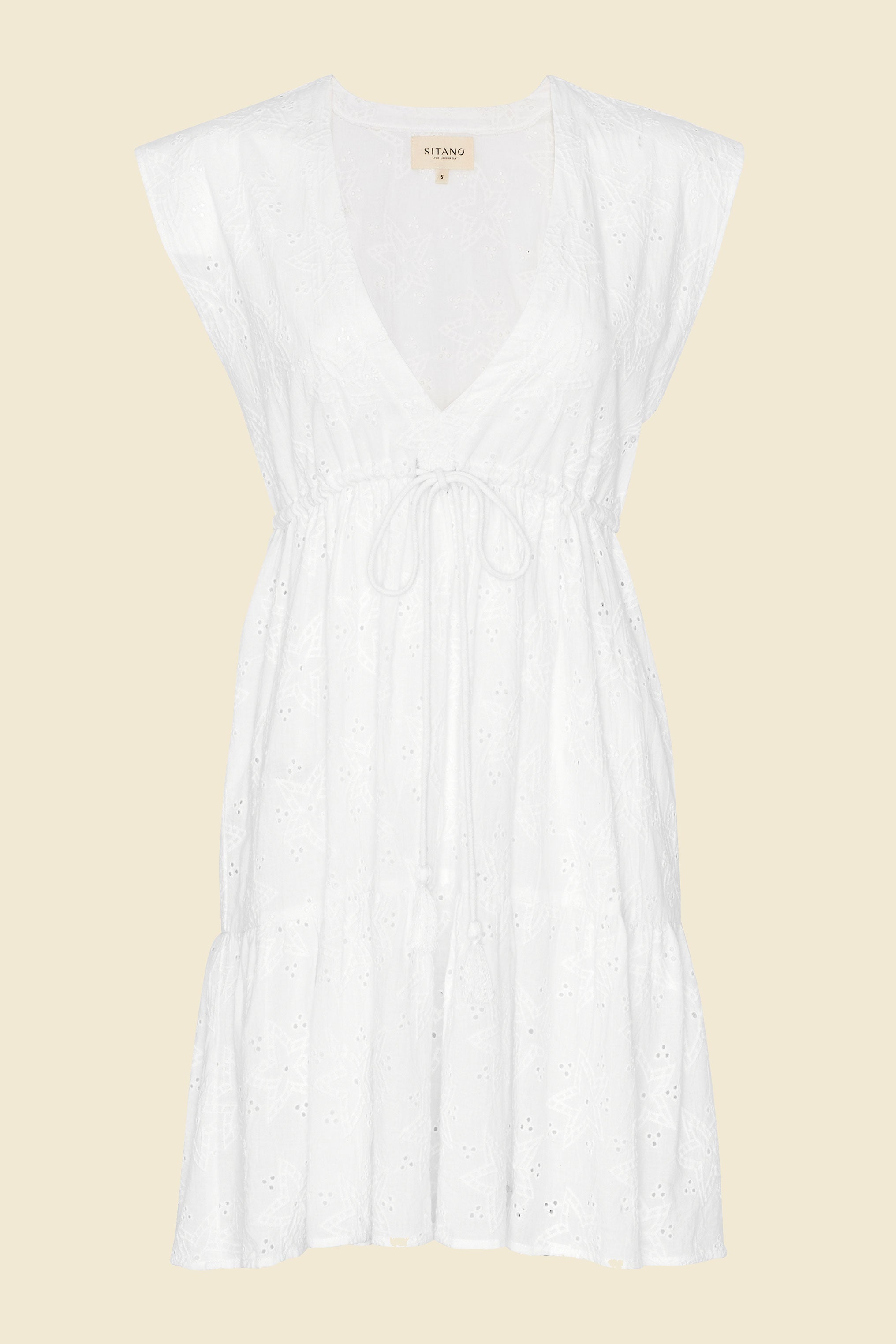 SITANO Ravello Dress - Starry White