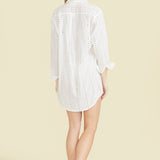 SITANO Swimwear Positano Shirt Dress - White