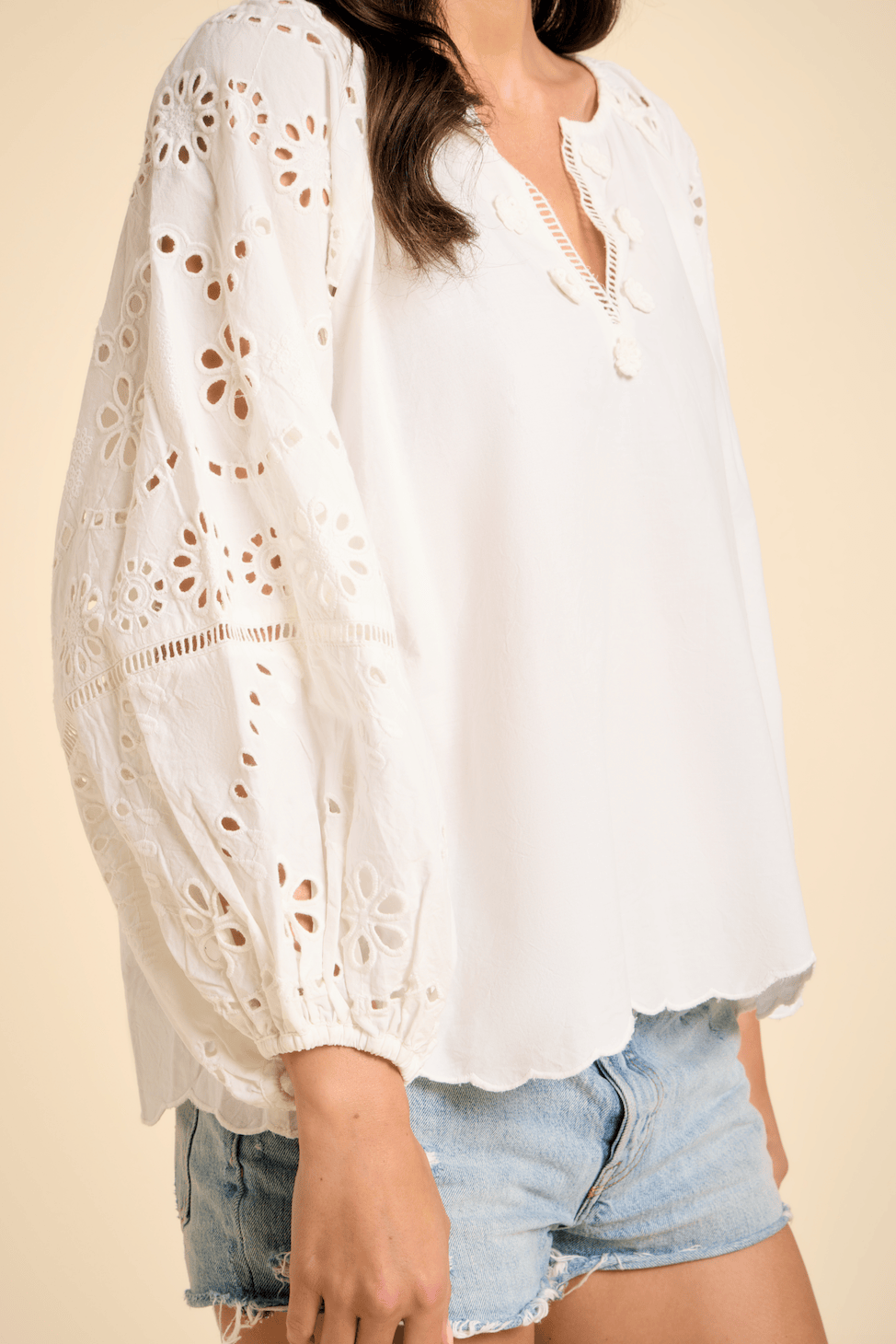 SITANO Top Donna Blouse - White